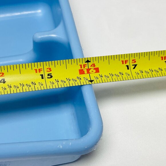 Rubbermaid Blue Plastic Silverware Tray Organizer Kitchen Drawer Storage Utensil - Picture 13 of 14